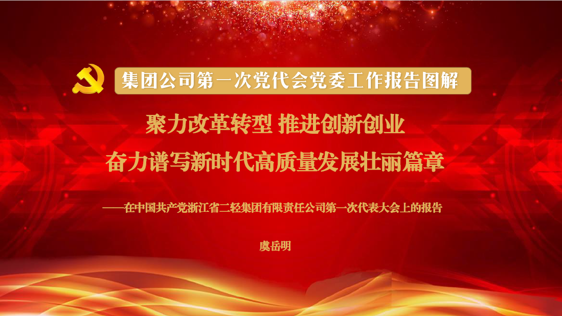 一圖讀懂集團(tuán)公司第一次黨代會黨委工作報告